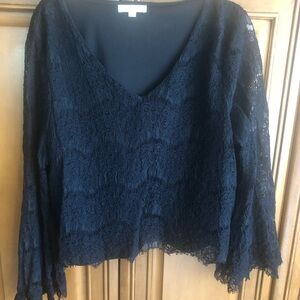 Ultra Flirt Black Lace Blouse